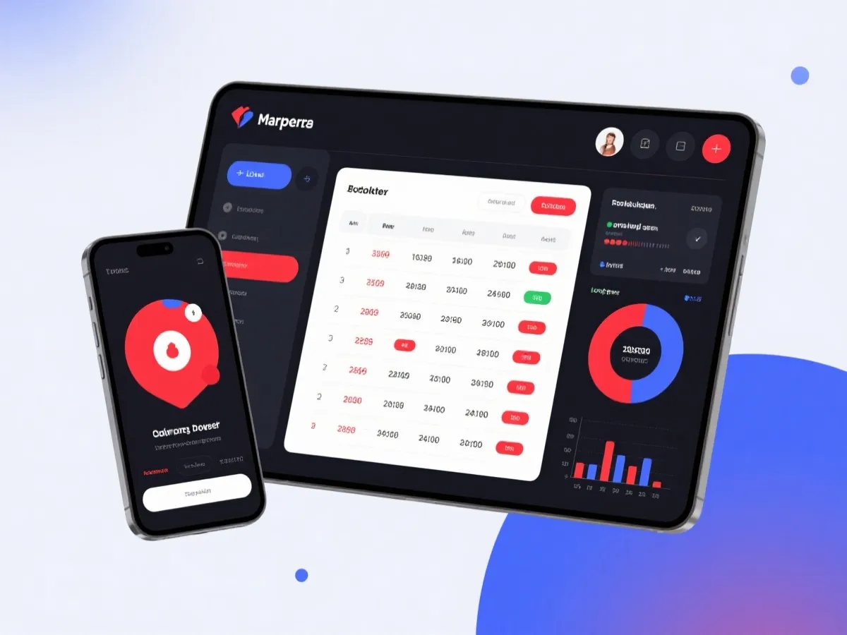 Live results dashboard and mobile tracking interface